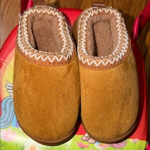 Cozy Brown Suede Slippers